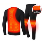 Heated Winter Thermal Underwear Set for Men and Women, Heated Long Johns with 3 Heat Settings, Heated Long Underwear