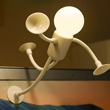 Bendable Desk Lamp with Flexible Limbs & Suction Cups | Quirky Lighting for Creative Spaces