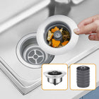 Pop Up Sink Stopper, Kitchen Sink Strainer Basket, Stainless Steel Sink Filter with Odor Seal Ring