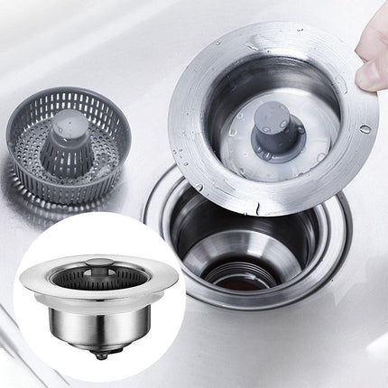 Pop Up Sink Stopper, Kitchen Sink Strainer Basket