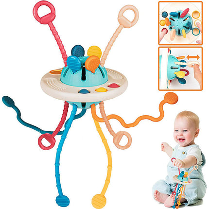 UFO Sensory Toys, Toddler Toys with Silicone Pull String