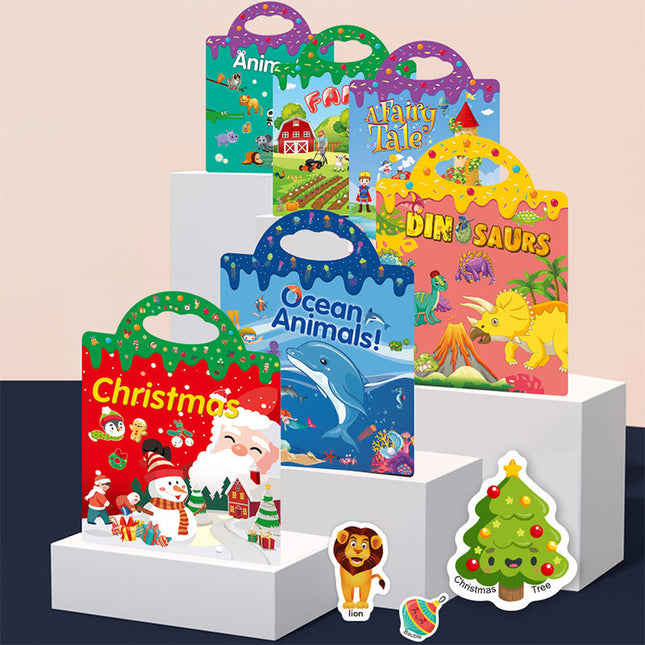 Reusable Sticker Book for Kids, Static Window Clings