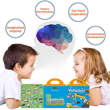 Reusable Sticker Book for Kids, Static Window Clings – image 5