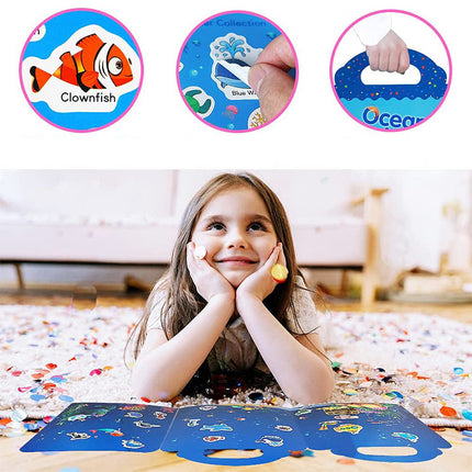 Reusable Sticker Book for Kids, Static Window Clings – image 8