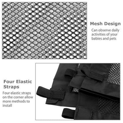 Portable Pet Safety Gate with Retractable Design | Lightweight Mesh Barrier for Home and Travel