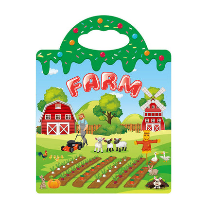 Reusable Sticker Book for Kids, Static Window Clings – image 20