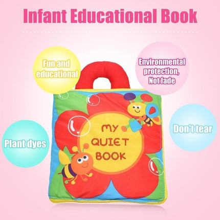 Soft Baby Books, Cloth Activity Books, Infant Books, Baby Toys, Busy Book, Quiet Book, Baby Gift for Shower and Birthday