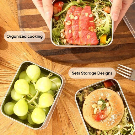 Stainless Steel Food Storage Containers, Metal Meal Prep Containers Set – image 8