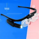 Magnifying Glasses with Light, Rechargeable LED Magnifying Glasses 1.5X to 4.5X, Wearable Magnifier for Reading