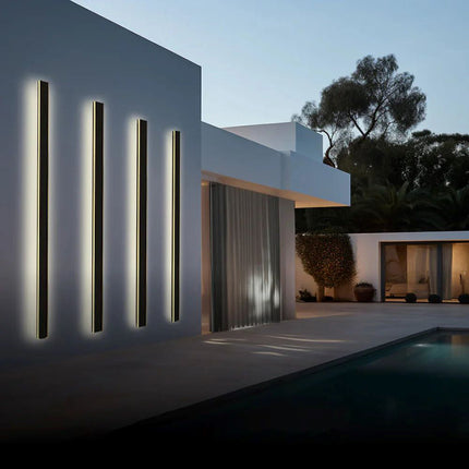 Outdoor Lights, Modern Outdoor Wall Light with Linear LED Design – image 10
