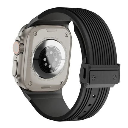 Apple Watch Bands, Silicone Band for Apple Watch Ultra and Series, Soft Apple Watch Strap with Folding Clasp – image 6