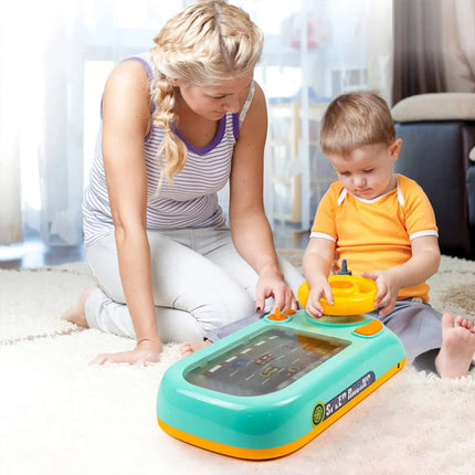 Toy Steering Wheel for Kids, Driving Simulator Toy with Sounds and Music