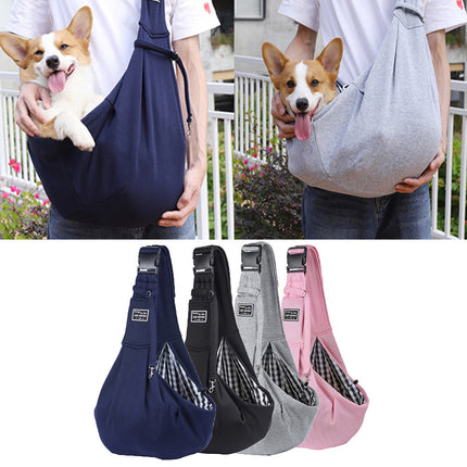 Adjustable Pet Shoulder Bag for Dogs & Cats up to 13kg | Durable and Stylish Carrier with Handy Pocket for Travel