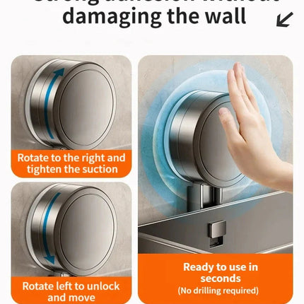 Bathroom Shelf with Suction Cup, Shower Caddy No Drilling – image 5