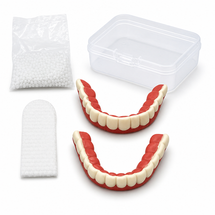 Realistic False Teeth with Storage Box – image 5