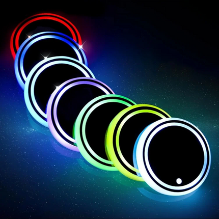 SENSOR-ACTIVATED Coaster Light with 15-Day Battery Life | Rechargeable LED Mood Light for Home and Gatherings