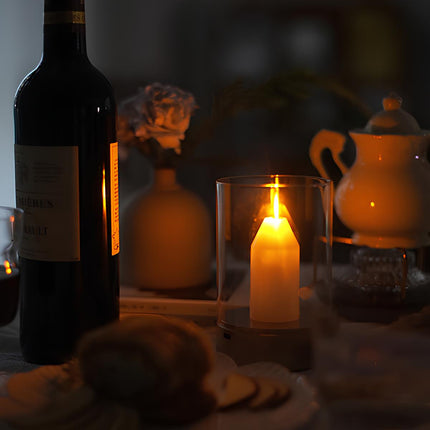 Hand Gesture Control Candle Glow Lamp with Warm White Light | Safe and Stylish Ambiance for Home and Special Occasions