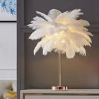 Feather Palm Tree Lamp with Remote Control | Elegant USB and Battery-Powered Lighting for Relaxing Ambiance