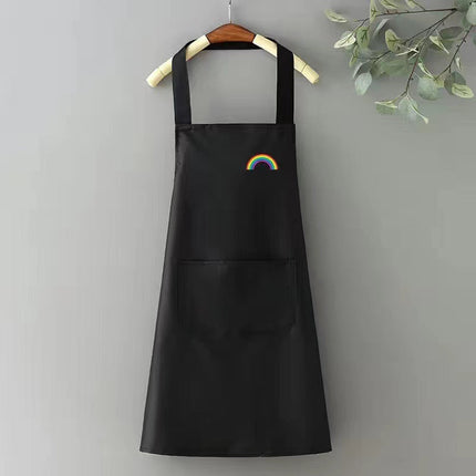 Waterproof PVC Apron with Cute Rainbow & Cactus Designs | Stylish Protection for Kitchen Cooking