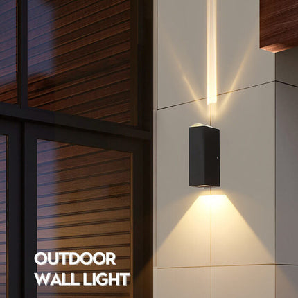 Outdoor Wall Sconce, Modern Porch Lights, Waterproof LED Outdoor Light Fixture, Aluminum Exterior Wall Light