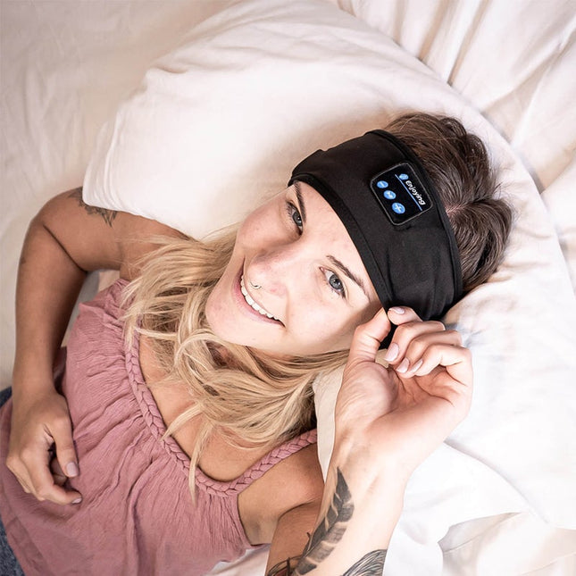 Sleep Headphones Bluetooth Headband, Sports Headband Headphones with Microphone, Running Headband for Workout_01