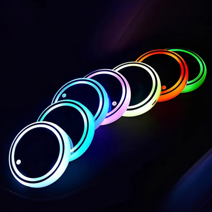 SENSOR-ACTIVATED Coaster Light with 15-Day Battery Life | Rechargeable LED Mood Light for Home and Gatherings