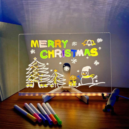 LED Drawing Board for Kids, Light Up Message Board with 7 Colored Pens, LED Sign Board for Cafe Menu – image 23