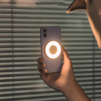 Magnetic Fill Light with Adjustable Tones for Perfect Selfies and Video Calls | Portable Lighting Solution