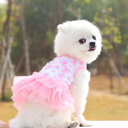 Princess Style Cotton Dog Skirt with Comfortable Fit | Stylish Pet Clothing for All Breeds