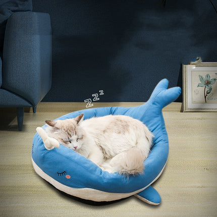 Whale and Duck Cloth Pet Nest for Cats and Small Dogs | Soft and Durable Bed for Ultimate Comfort