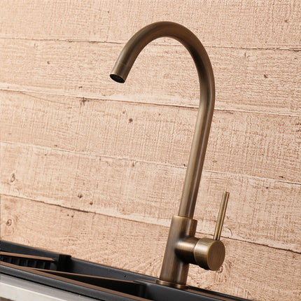 Kitchen Faucet Single Handle, Stainless Steel Kitchen Faucet