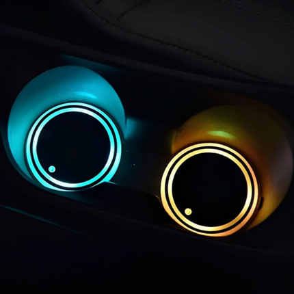 SENSOR-ACTIVATED Coaster Light with 15-Day Battery Life | Rechargeable LED Mood Light for Home and Gatherings