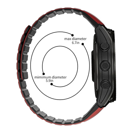 Magnetic Silicone Watch Band with Stainless Steel Hardware for Garmin Watches – image 5