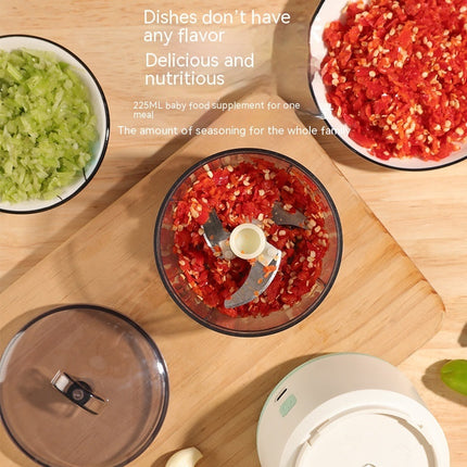 Powerful Mini Food Processor with Stainless Steel Blades | Versatile Meat Mincer for Quick Meal Prep