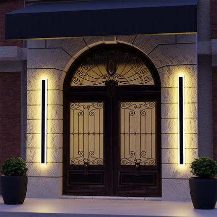 Outdoor Light Fixture, Modern Linear LED Outdoor Wall Light