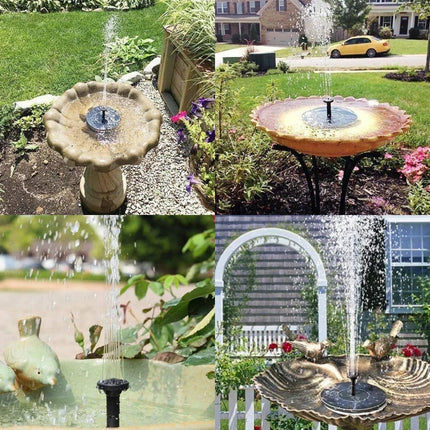 Solar Powered Fountain with 7 Water Spray Patterns & Dusk Sensor | Eco-Friendly Lighting for Gardens and Patios