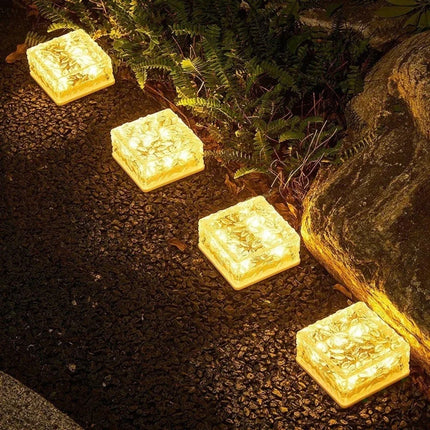 Solar Brick Outdoor Light with Dusk Sensor | Waterproof Illumination for Patios and Gardens