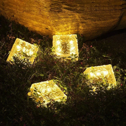 Solar Brick Outdoor Light with Dusk Sensor | Waterproof Illumination for Patios and Gardens