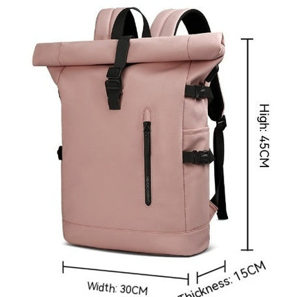 Stylish Black Men's Travel Backpack with Waterproof Features | Comfortable 20-35L Capacity for Leisure Adventures