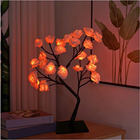 Rose Tree LED Lamp with Adjustable Branches | USB-Powered Decorative Lighting for Indoor and Outdoor Charm