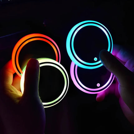 SENSOR-ACTIVATED Coaster Light with 15-Day Battery Life | Rechargeable LED Mood Light for Home and Gatherings