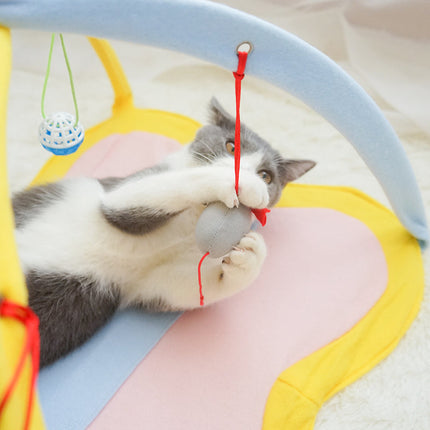 Interactive Cat Stick Toy Set with Feathers & Bells | Durable Fleece for Healthy Playtime and Stimulation