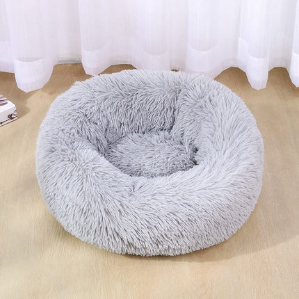 Super Soft Washable Plush Pet Bed with Non-Slip Bottom | Ultimate Comfort for Dogs and Cats