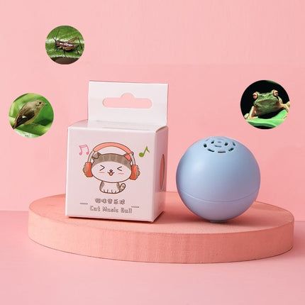 Self-Hi Pussy Cat Music Ball Toy with Interactive Sound | Engaging Playtime for Cats in Blue, Pink, Green