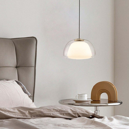 Ceiling Light Fixture, Glass Pendant Light with Adjustable Cord – image 10