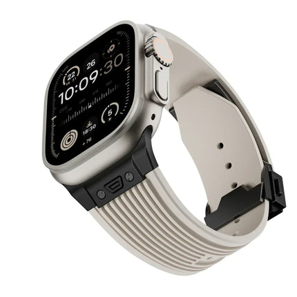 Apple Watch Bands, Silicone Band for Apple Watch Ultra and Series, Soft Apple Watch Strap with Folding Clasp – image 30