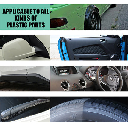 Car Plastic Restorer, Car Detailing Spray for Interior and Exterior Plastic