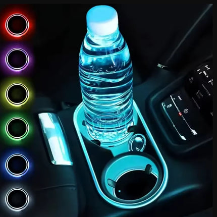 SENSOR-ACTIVATED Coaster Light with 15-Day Battery Life | Rechargeable LED Mood Light for Home and Gatherings