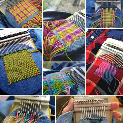 Weaving Loom Kit, Small Loom with 10 to 28 Hooks – image 12