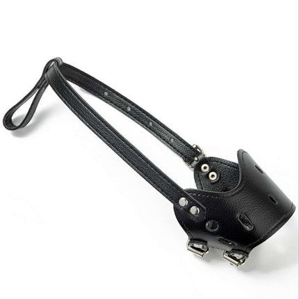 Leather Dog Muzzle with Adjustable Straps | Bite Proof Design for Safe and Comfortable Walks